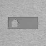 Лейбл из ПВХ с вырубкой «Дом», серый