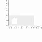 Лейбл из ПВХ с вырубкой «Дом», белый