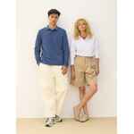 Рубашка поло унисекс с длинным рукавом PACIFIC LSL, синяя (джинс), размер XS