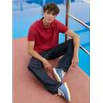 Рубашка поло унисекс PACIFIC, красная (бургунди), размер S