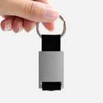 Брелок INLET с тканевой вставкой, черный