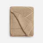 Плед CURVE VERVE, бежевый меланж