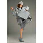 Шопер B5, серый с серыми ручками