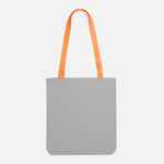 Шопер B4, серый с оранжевыми ручками