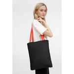 Шопер B4, черный с красными ручками