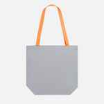 Шопер B5, серый с оранжевыми ручками