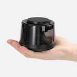 BLUETOOTH-колонка с подсветкой и беспроводной зарядкой QUANTIUM, черная