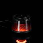 BLUETOOTH-колонка с подсветкой и беспроводной зарядкой QUANTIUM, черная