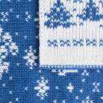 Плед HOLIDALE, синий с молочным