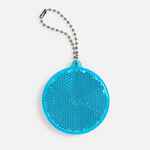 Пешеходный светоотражатель с цепочкой «Круг», синий