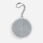 Пешеходный светоотражатель с цепочкой «Круг», белый