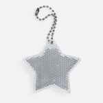 Пешеходный светоотражатель с цепочкой «Звезда», белый