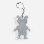 Пешеходный светоотражатель с цепочкой «Мишка», белый