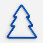 Подвеска «Елочка», 3D-печать, синяя