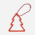 Подвеска «Елочка», 3D-печать, красная