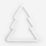 Подвеска «Елочка», 3D-печать, белая