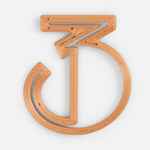 Подвеска SYMBOL, 3D-печать на заказ, цифра 3