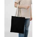 Холщовая сумка на плечо JUHU, черная