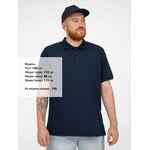 Рубашка поло мужская VIRMA STRETCH, темно-синяя, размер M