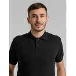Рубашка поло мужская VIRMA PREMIUM, черная, размер S