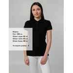 Рубашка поло женская VIRMA PREMIUM LADY, черная, размер XL