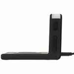 Часы настольные с беспроводным зарядным устройством PITSTOP, черные