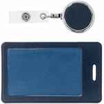 Чехол для пропуска с ретрактором DEVON, синий