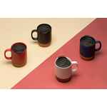 Кружка с пробковой подставкой CORKY WALK, черная