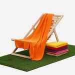 Флисовый плед WARM&PEACE XL, оранжевый