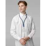 Шнурок для бейджа TUBE LONG, черный с синим