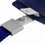 Карман для пропуска с лентой STAFF, синий