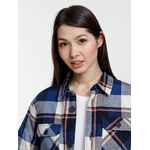 Куртка-рубашка оверсайз унисекс NOAH, синяя, размер XS/S