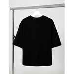 Футболка оверсайз унисекс KOSMOS 2.0, черная, размер XS/S