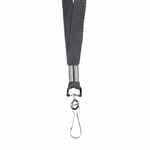 Лента с карабином COLORPLAN, серая