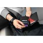 Автобумажник ARRIVAL, черный с красным