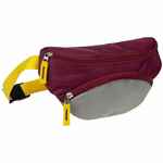 Поясная сумка детская KIDDO, бордовая с серым