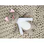 Мягкая игрушка BEASTIE TOYS, котик с белым шарфом