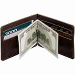 Зажим для купюр APACHE, темно-коричневый