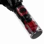 Зонт наоборот складной FUTURUM со светоотражающим кантом, черный