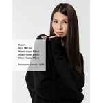 Джемпер оверсайз унисекс GRUNGE, черный, размер S/M