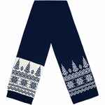 Шарф ELNIK, синий с молочно-белым