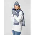 Шапка ELNIK, серая с молочно-белым