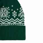 Шапка ELNIK, зеленая с молочно-белым
