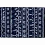 Плед ELNIK, синий с молочно-белым