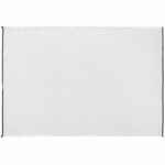 Плед FRINGY, белый с черным