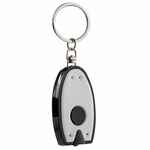 Брелок-фонарик VIVID, VER.2, белый с черным