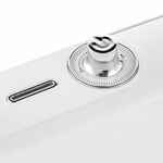 Лампа с колонкой и беспроводной зарядкой FLASHBACK, белая