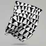 Плед «Танцующий лес», белый с черным