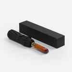 Зонт складной CLOUDBURST в подарочной упаковке, черный