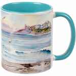 Кружка PROMO PLUS для сублимационной печати, бирюзовая